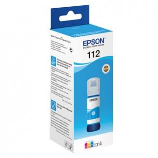 Tinta 112 EcoTank Pigment Cyan ink bottle, C13T06C24A