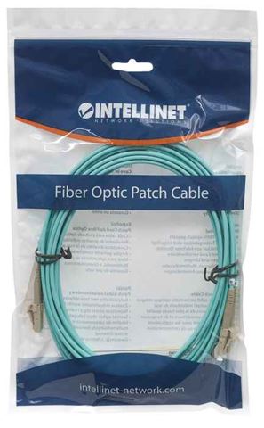 Fiber Optic Patch Cable LC/LC, OM3, 5.0m Aqua