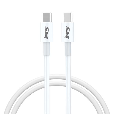 MS CABLE USB-C -&gt; USB-C, PD 100W 1m, MS, white