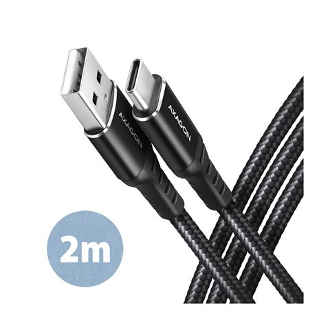 CC USB CM 2.0 <> USB CM, 2,0 m, Crna, HQ, BUCM-CM20AB