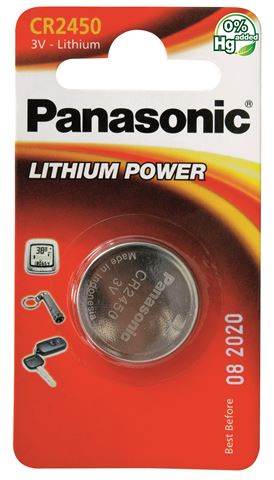 PANASONIC baterije CR-2450EL/1B, Lithium Coin