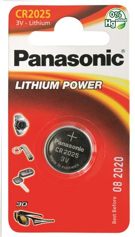 PANASONIC baterije CR-2025EL/1B  Lithium Coin