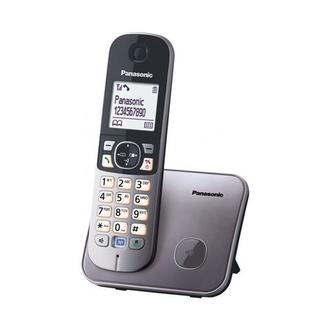 PANASONIC telefon bežični KX-TG6811FXB metalik sivi