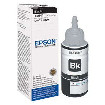 EPSON T6641 BLACK INK BOTTLE 70ML, C13T66414A