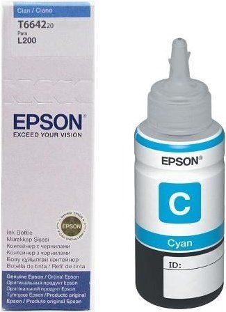 EPSON T6642 CYAN INK BOTTLE 70ML, C13T66424A