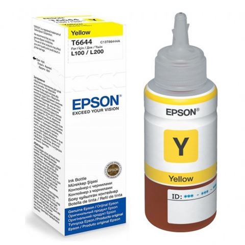 EPSON T6644 YELLOW INK BOTTLE 70ML, C13T66444A