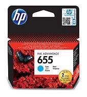 HP 655 Cyan Ink Cartridge, CZ110AE