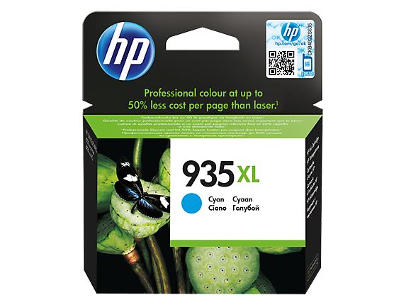 HP 935XL Cyan Ink Cartridge, C2P24AE