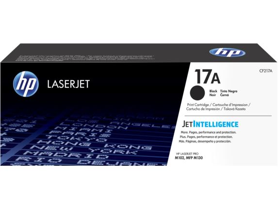 HP 17A Black  Original LaserJet Toner Cartridge, CF217A