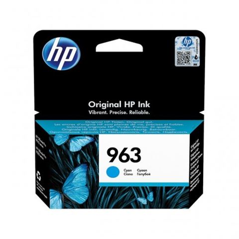 HP 963 Cyan Original Ink Cartridge, 3JA23AE#BGX