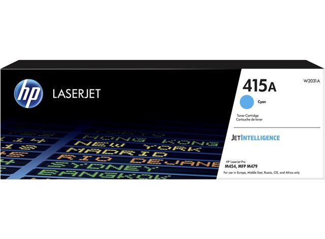 Toner HP 415A Cyan LaserJet Toner Cartridge, W2031A