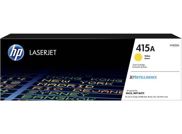 HP 415A Yellow LaserJet Toner Cartridge, W2032A
