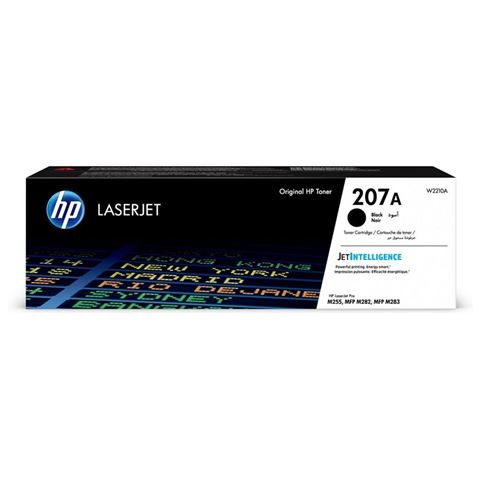 HP 207A Black LaserJet Toner Cartridge, W2210A