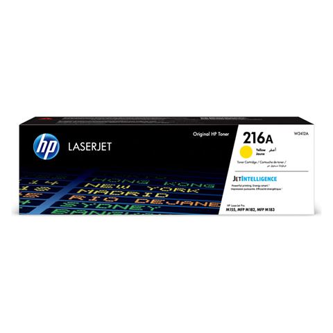 HP 216A Yellow LaserJet Toner Cartridge, W2412A