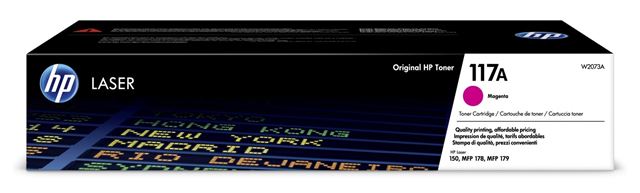 HP 117A Magenta Laser Toner Cartridge, W2073A