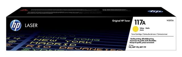 HP 117A Black Laser Toner Cartridge, W2070A