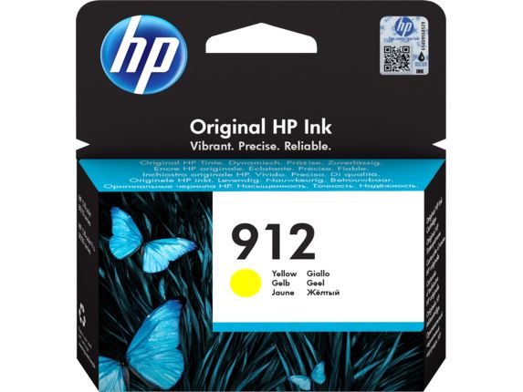 HP 912 Yellow Ink Cartridge, 3YL79AE