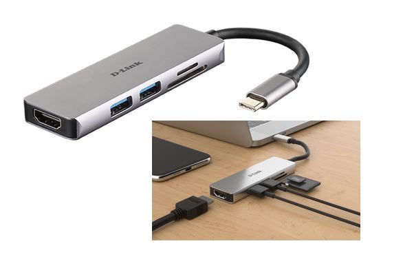 D-LINK USB-C 5-port USB 3.0 hub HDMI, DUB-M530