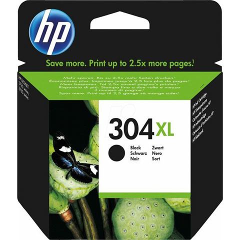 HP 304XL Black Ink Cartridge, N9K08AE