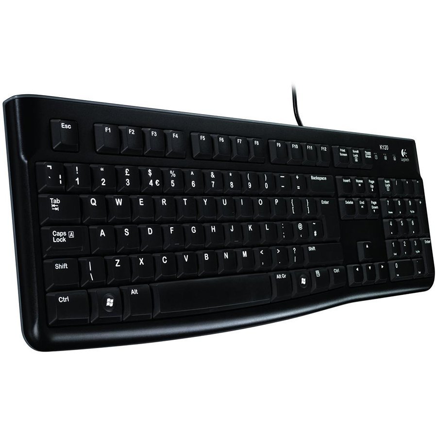 LOGITECH Corded Keyboard K120 - Business EMEA - Croatian layout - BLACK