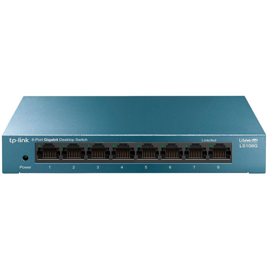 TP-Link - LS108G 8-Port 10/100/1000Mbps Desktop Switch