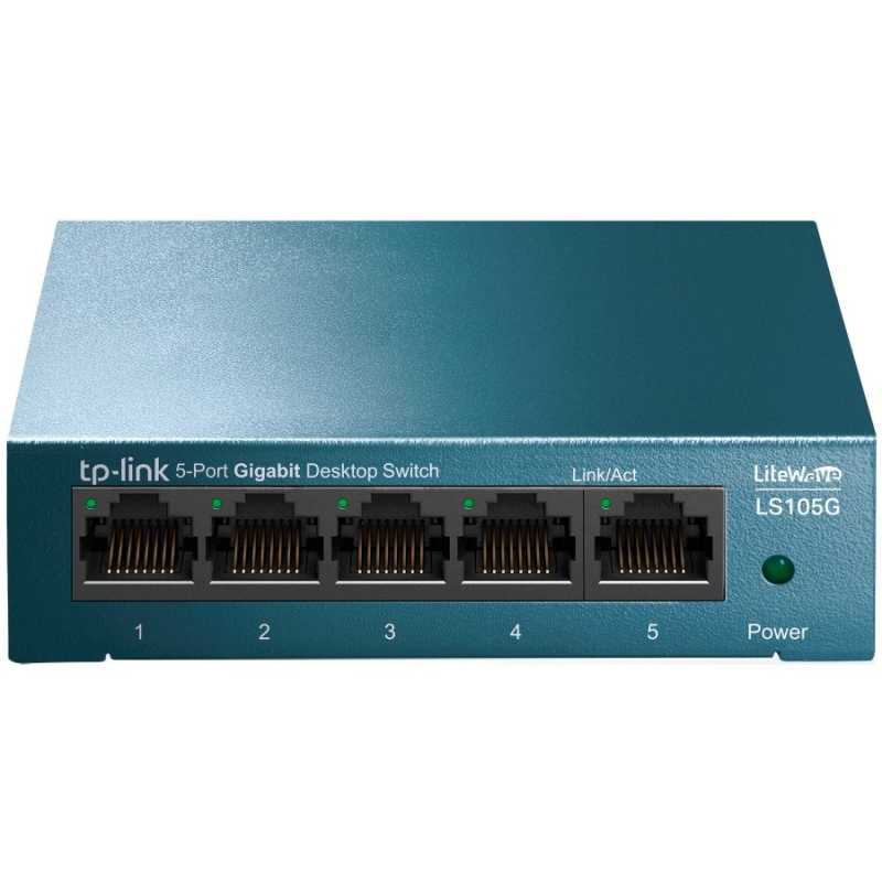 TP-Link - LS105G 5-Port 10/100/1000Mbps Desktop Switch