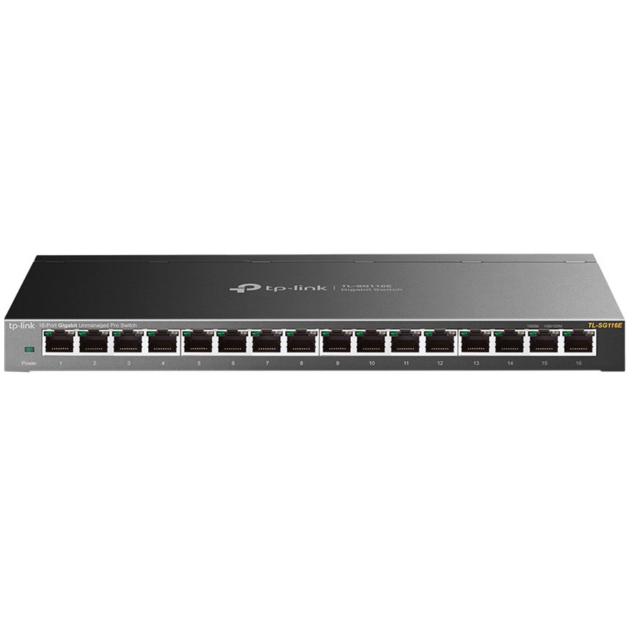 TP-Link 16-Port Gigabit Easy Smart Switch, 16-Port Gigabit Easy Smart Switch, AUTO Negot./AUTO MDI/MDIX, IGMP Snooping, MTU/Port/Tag VLAN