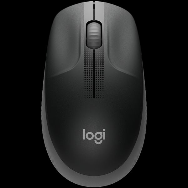 LOGITECH M190 Full-size wireless mouse - CHARCOAL - 2.4GHZ - EMEA - M190