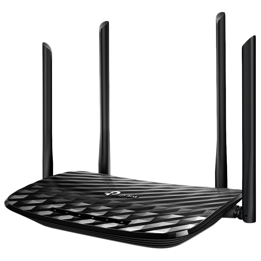 AC1200 Dual-Band Wi-Fi Router, 867Mbps at 5GHz + 300Mbps at 2.4GHz,  5 Gigabit Ports, 4  antennas, Beamforming, MU-MIMO,  IPTV, Access Point Mode, VPN Server, IPv6 Ready, Tether App