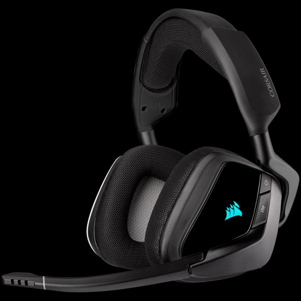 CORSAIR GAMING VOID RGB ELITE Wireless Premium Gaming Headset with 7.1 Surround Sound, Carbon (EU Version)