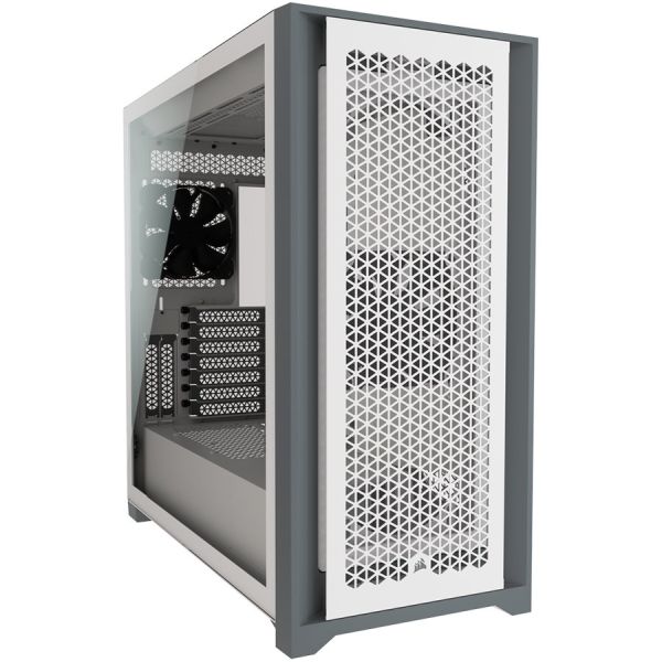 CORSAIR 5000D AIRFLOW Tempered Glass Mid-Tower ATX Case — White
