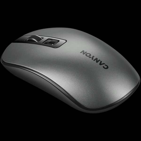 2.4GHz Wireless Rechargeable Mouse with Pixart sensor, 4keys, Silent switch for right/left keys,DPI: 800/1200/1600, Max. usage 50 hours for one time full charged, 300mAh Li-poly battery, Dark grey, ca