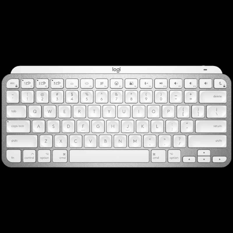 LOGITECH MX Keys Mini For Mac Minimalist Wireless Illuminated Keyboard - PALE GREY - US INT'L - BT - EMEA