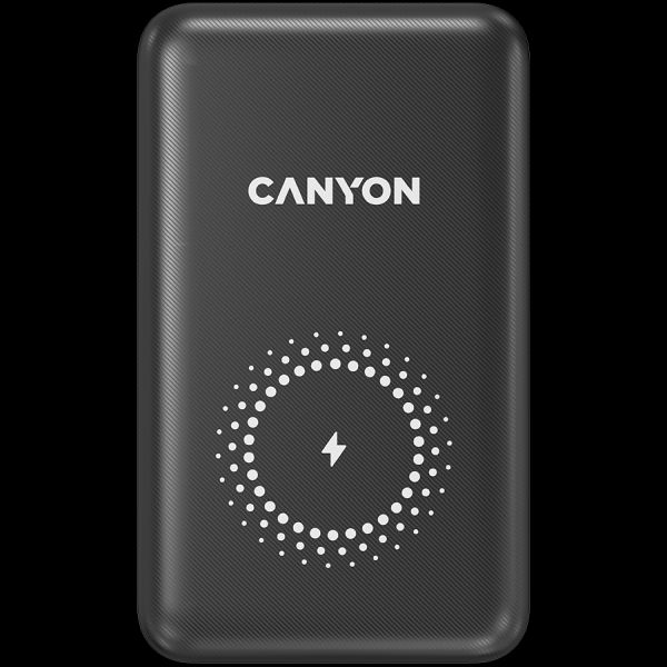 CANYON PB-1001 18W PD+QC 3.0+10W Magnet wireless charger  powerbank 10000mAh Li-poly battery,Lightning Input: DC5V/2A, 9V/2A Type c PD Input: DC5V/3A, 9V/2A, Type C  PD output:5V/3A,9V/2.2A,12V/1.5AQC