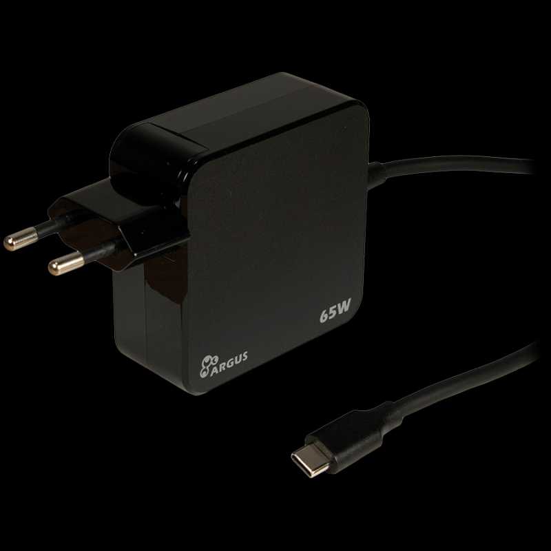 Inter-Tech Power Adapter, Type C, 65W (5V, 9V, 12V, 15V, 20V)