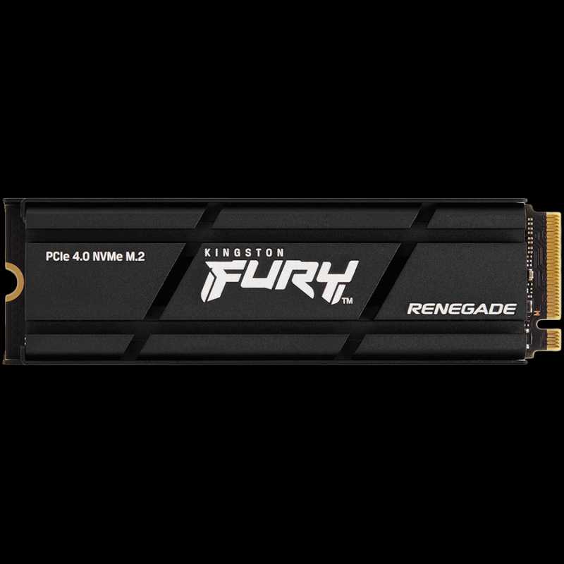 KINGSTON FURY Renegade 2TB SSD with Heatsink, M.2 2280, PCIe 4.0 NVMe, Read/Write 7300/7000MB/s, Random Read/Write: 1000K/1000K IOPS