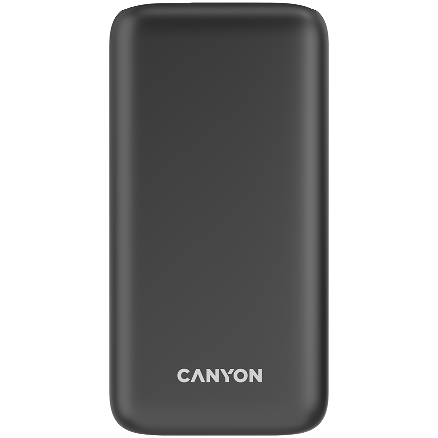 CANYON Power bank 30000mAh Li-poly battery, Input Micro: DC5V/2A, 9V/2A Input Type c PD :DC5V/3A, 9V/2A Output Type C PD:5V/3A,9V/2.2A,12V/1.5AOutput USB A1+USBA 2: 5V3A,5V/4.5A,4.5V/5A,9V2A,12V1.5A,2
