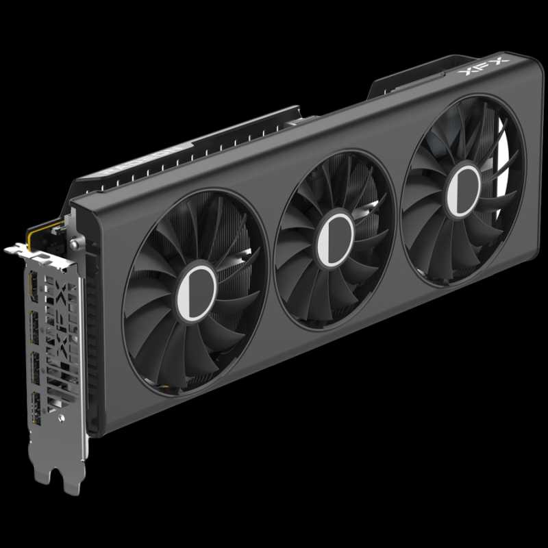 XFX AMD RX-7700XT QICK319 BLACK 12GB GDDR6 192bit, 2599 MHz / 18 Gbps, 3x DP, 1x HDMI, 3 fan, 2 slot