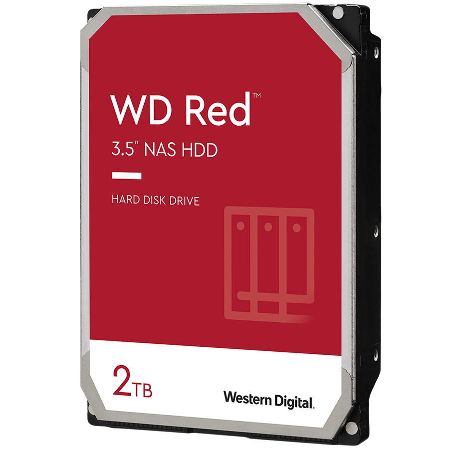 HDD NAS WD Red Plus 2TB CMR, 3.5'', 128MB, 5400 RPM, SATA, TBW: 180