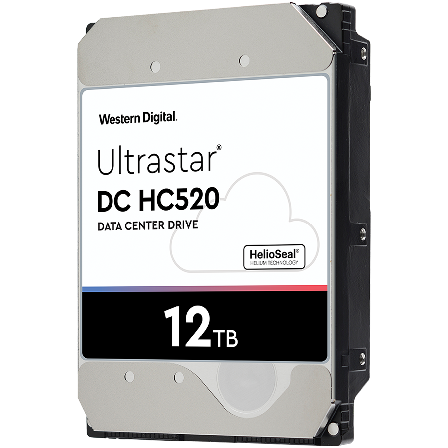 Western Digital Ultrastar DC HDD Server HE12 (3.5’’, 12TB, 256MB, 7200 RPM, SATA 6Gb/s, 512E SE) SKU: 0F30146