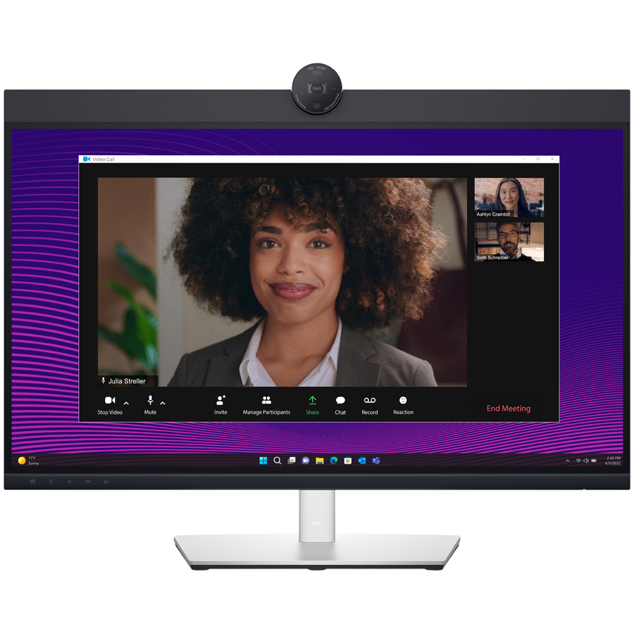 Monitor DELL P2724DEB Video Conferencing 27", 2560x1440, QHD, IPS Antiglare, 16:9, 1000:1, 350 cd/m2, 8ms/5ms, 178/178, 2xDP, HDMI, 2xUSB-C (DP/PD), USB-B, 3xUSB-A, RJ-45, Audio line out, 2x5W Speaker