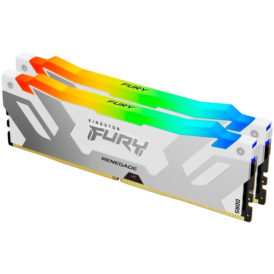 Kingston 32GB 6000MT/s DDR5 CL32 DIMM (Kit of 2) FURY Renegade RGB White XMP, EAN: 740617333763
