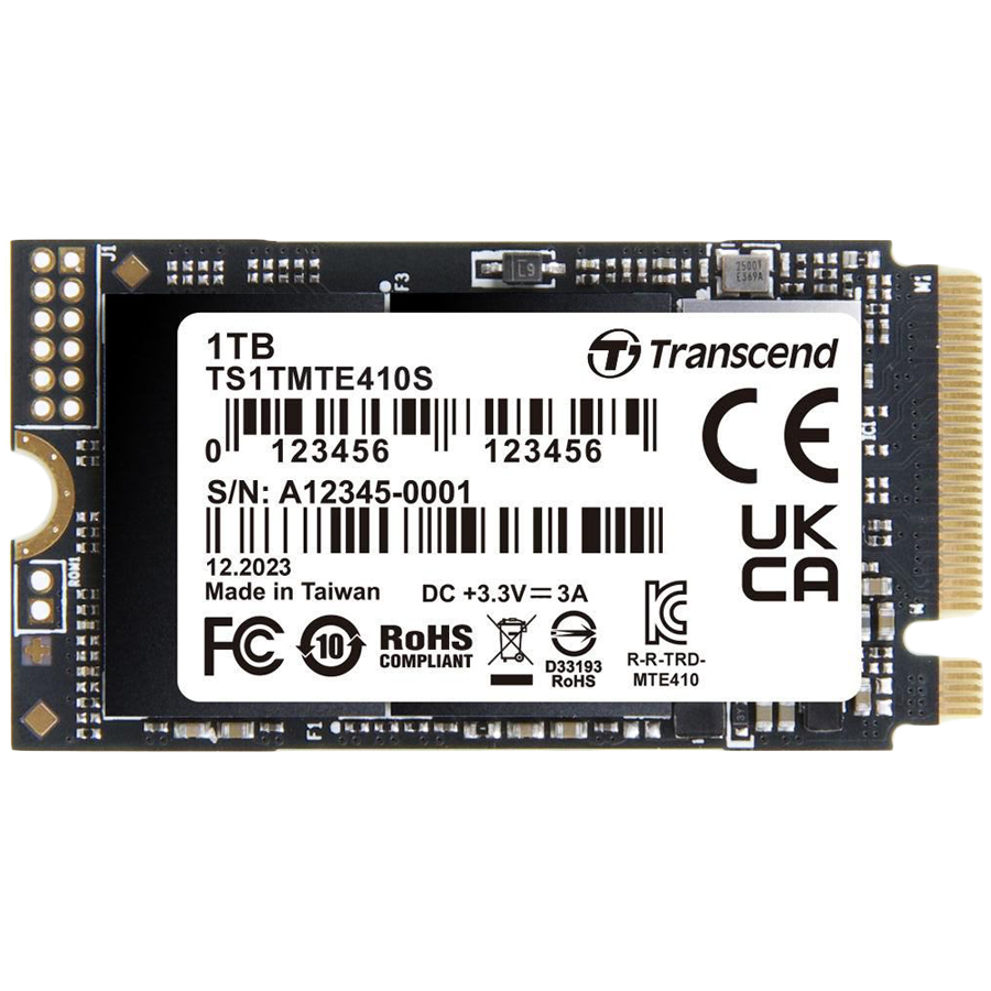 Transcend 1TB, M.2 2242,PCIe Gen4x4, NVMe, 3D TLC, EAN: 760557865322