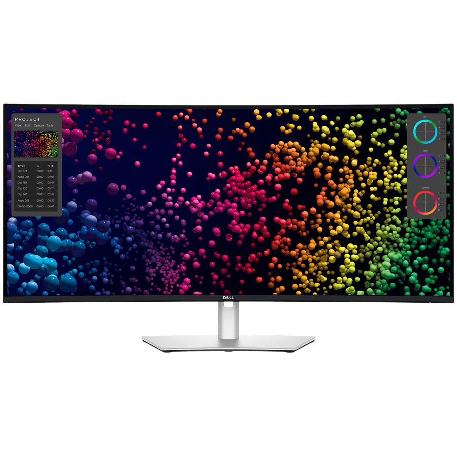 Monitor DELL UltraSharp U4025QW 40" Curved, 5120x2160, WUHD, 120Hz, IPS Antiglare, 21:9, 1000:1, 450 cd/m2, 8ms/5ms, 178/178, DP, HDMI, 2xTHB4, 3xUSB-C, 5xUSB-A, RJ-45, Audio line out, 2x 9W Speakers,