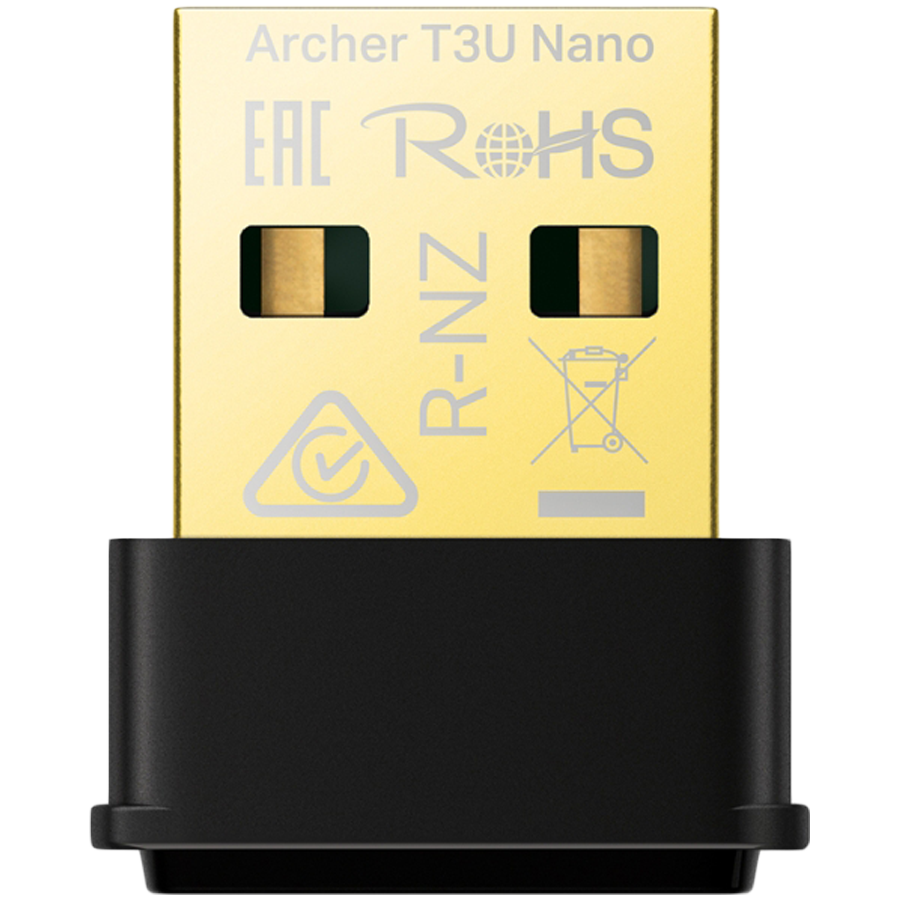 AC1300 Nano Dual Band Wi-Fi USB AdapterSPEED: 867 Mbps at 5 GHz + 400 Mbps at 2.4 GHzSPEC: USB 2.0FEATURE: MU-MIMO