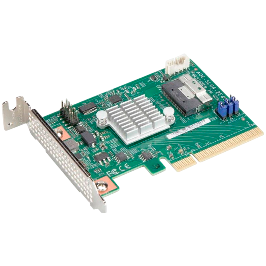 Supermicro AOC-SLG4-2E4T Dual-Port Gen-4 Internal NVMe Host Bus Adapter