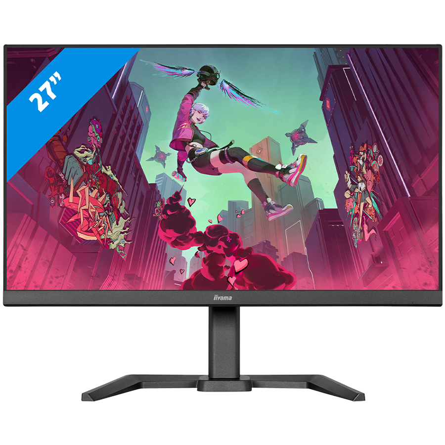 IIYAMA Monitor LED GB2770HSU-B6 27" Fast IPS 1920 x 1080 @180Hz  300 cd/m2 0.2ms HDCP HDMI DP 4xUSB 3.2 Speakers	2 x 2W swivel, tilt, pivot (rotation both sides)