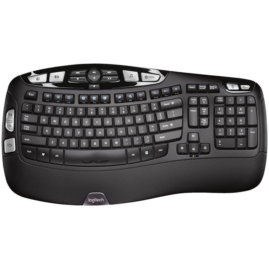 LOGITECH Wave Bluetooth ergonomic keyboard - GRAPHITE - US INT'L
