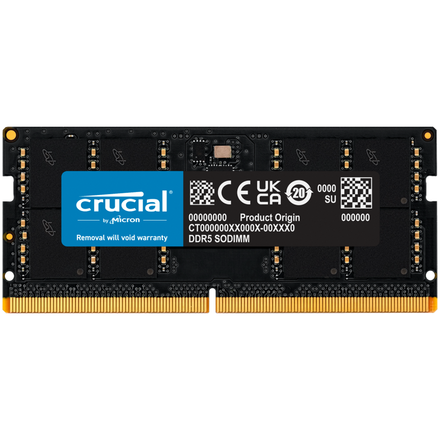Crucial 48GB DDR5-5600 SODIMM CL46 (16Gbit), EAN: 649528929969