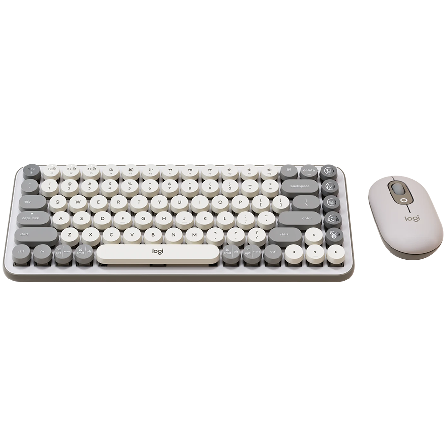 LOGITECH POP ICON COMBO - OFF WHITE - US INT'L - BT  - INTNL-973